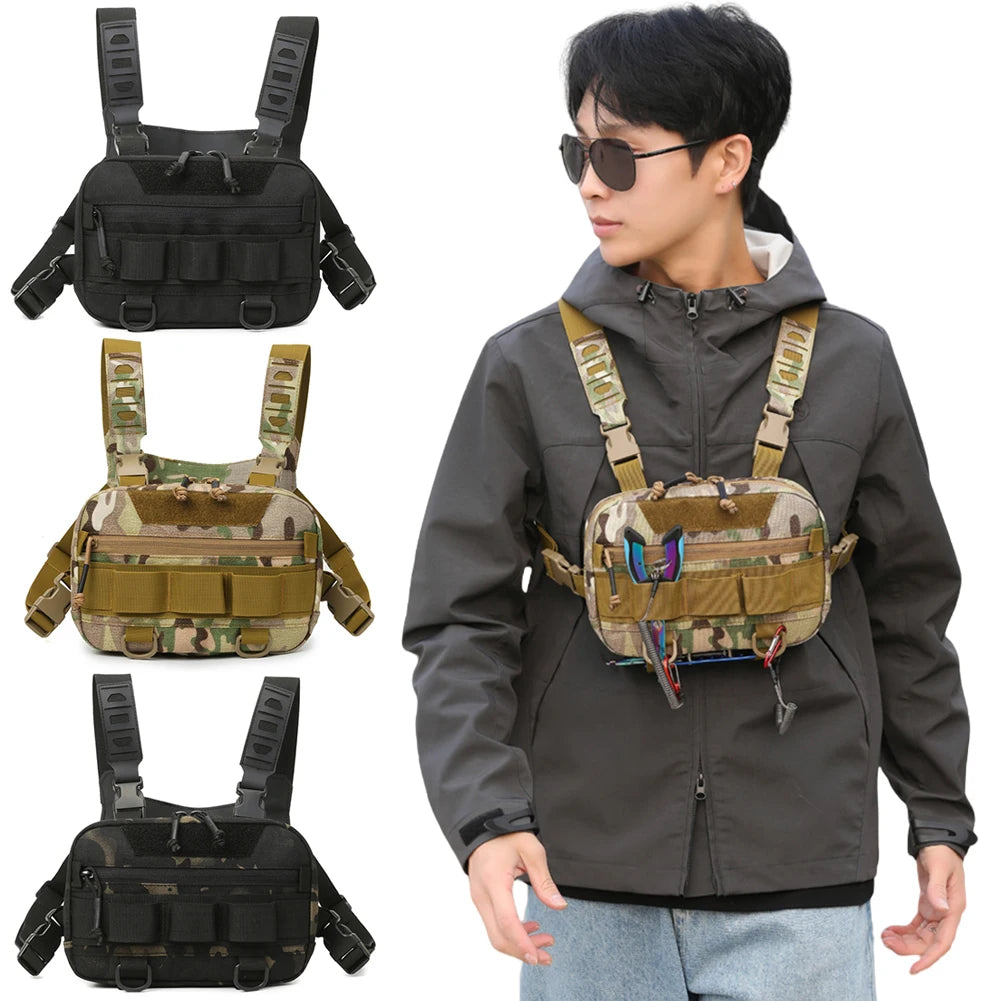 Fishing Tackle Bags Waist Fanny Pack Fishing Lures Line Box Utility Storage Accessories Outdoor Camping Shoulder Crossbody Bag