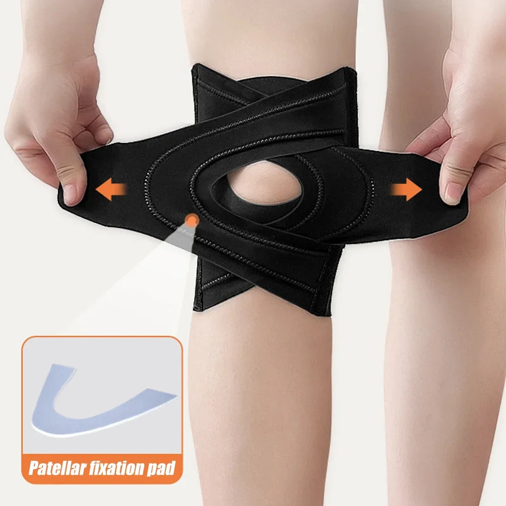 1Pcs Knee Brace with Side Stabilizers, Knee Support for Meniscus Tear Knee Pain ACL MCL Arthritis Injury Recovery Men & Women