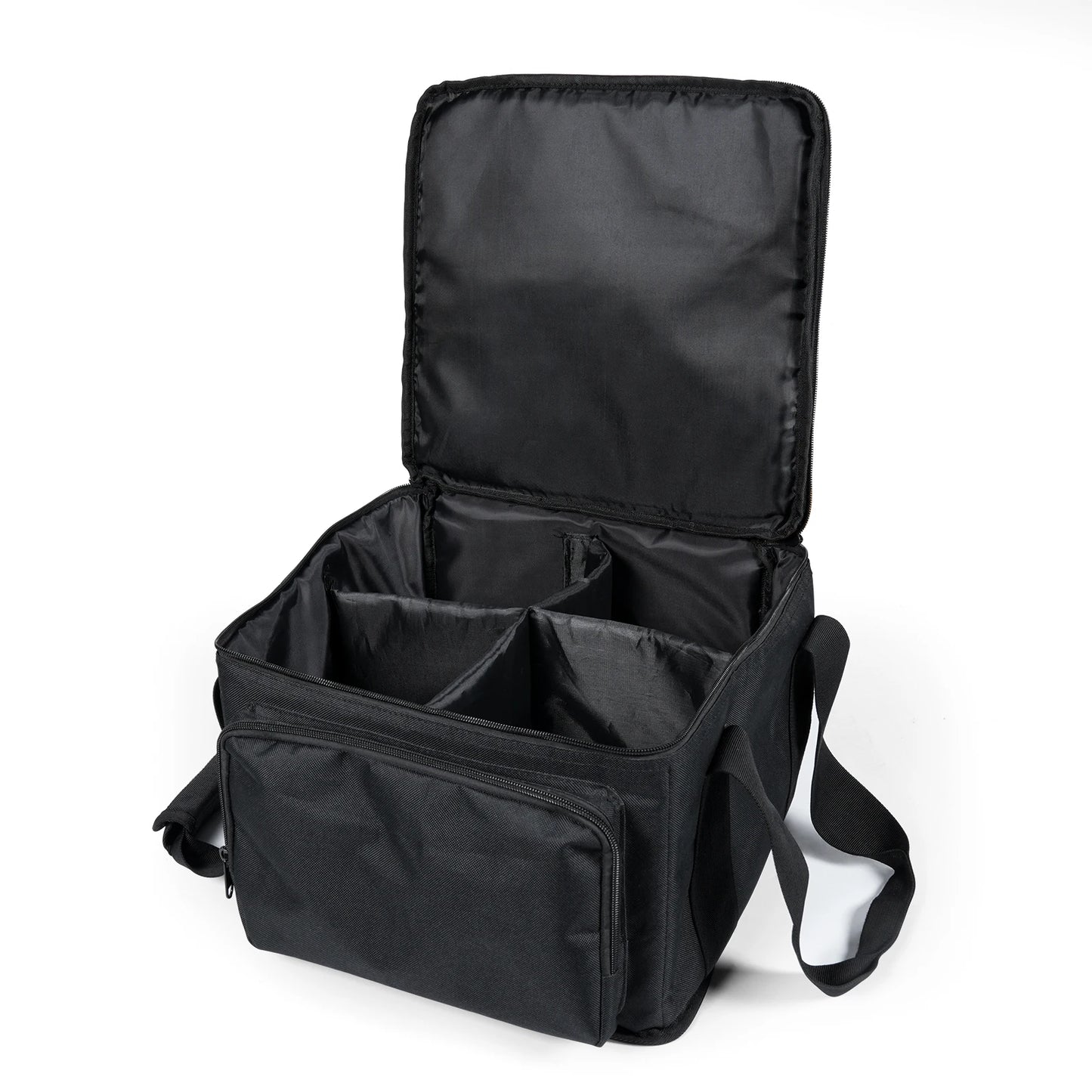 Fieryzeal Black 600D Waterproof Par Light Bag PVC 210D Lining Stage Lighting Bag for 20×14.5×14.5CM Par Lights